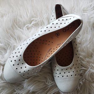 Ecco Gabor Hovercraft Ballet Flats, Metallic 39